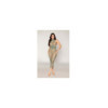 Robe bodystocking en filet dans un design géométrique sans couture 
